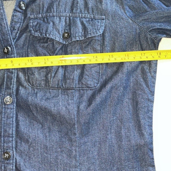 NY & Company Denim Button Down Shirt - Picture 4 of 7